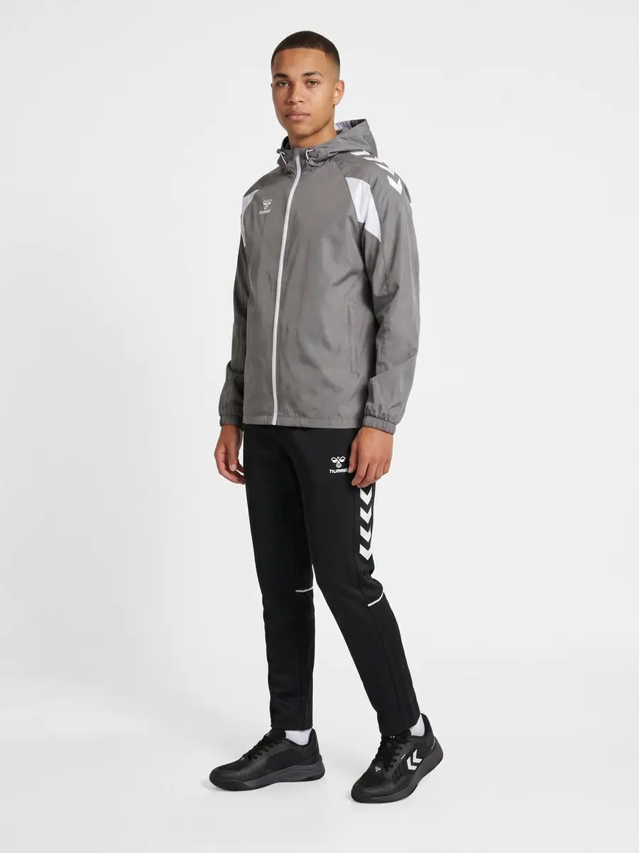 Hummel HMLCORE 2.0 All-Weather Jacket - Steel Gray/Wit - afbeelding 6 van 6