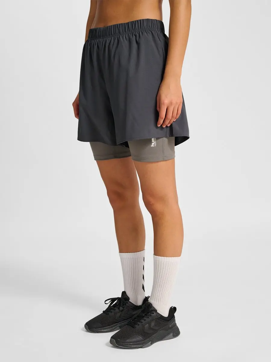 Hummel Intensity W 2-in-1 Sportshort - Ebony - XL - afbeelding 6 van 6