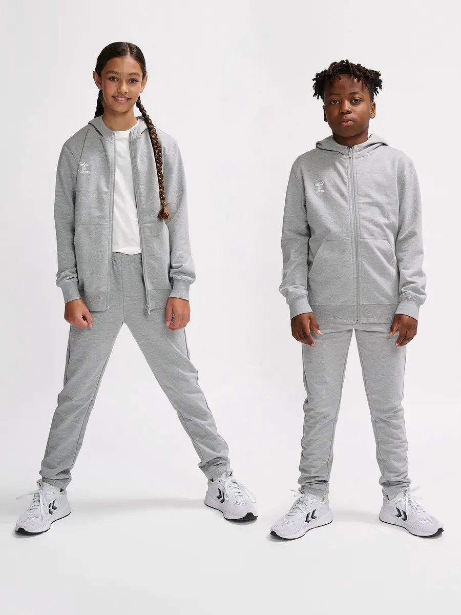 Hummel Hmlgo 2.0 Zip Hoodie Kids 140 - Grey Melange