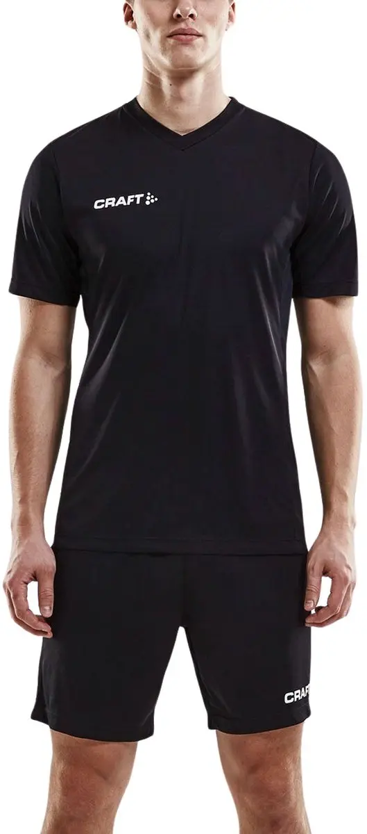 Craft Squad Jersey Solid - M - Zwart/Wit