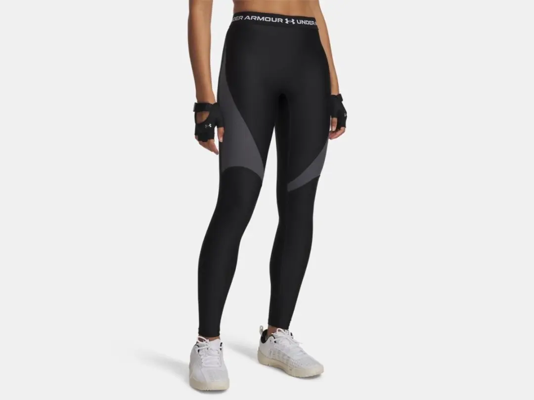 Under Armour HeatGear Rib Leggings - M - Zwart
