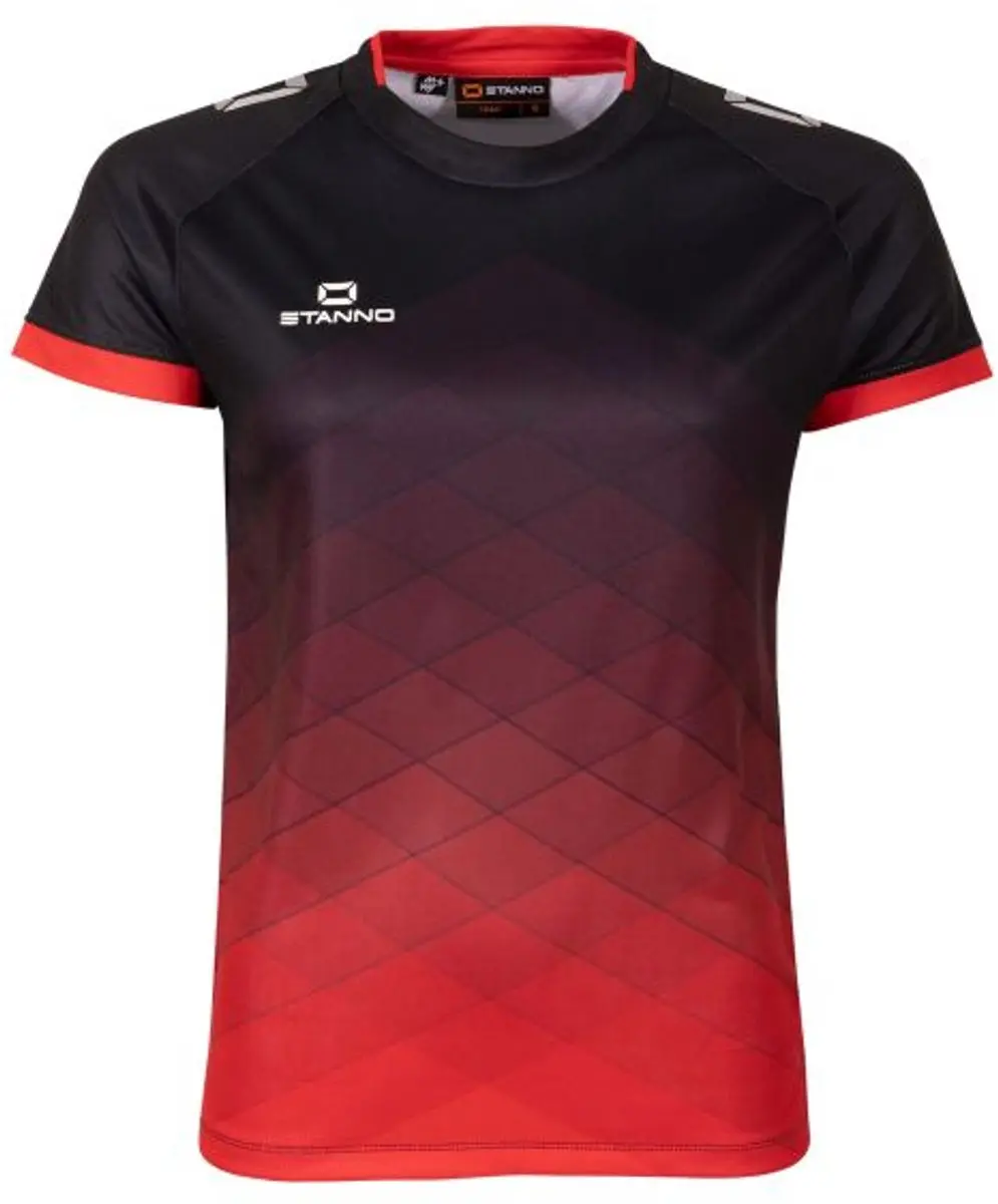 Stanno Altius Shirt Dames - Maat L - Zwart/Rood - afbeelding 6 van 6
