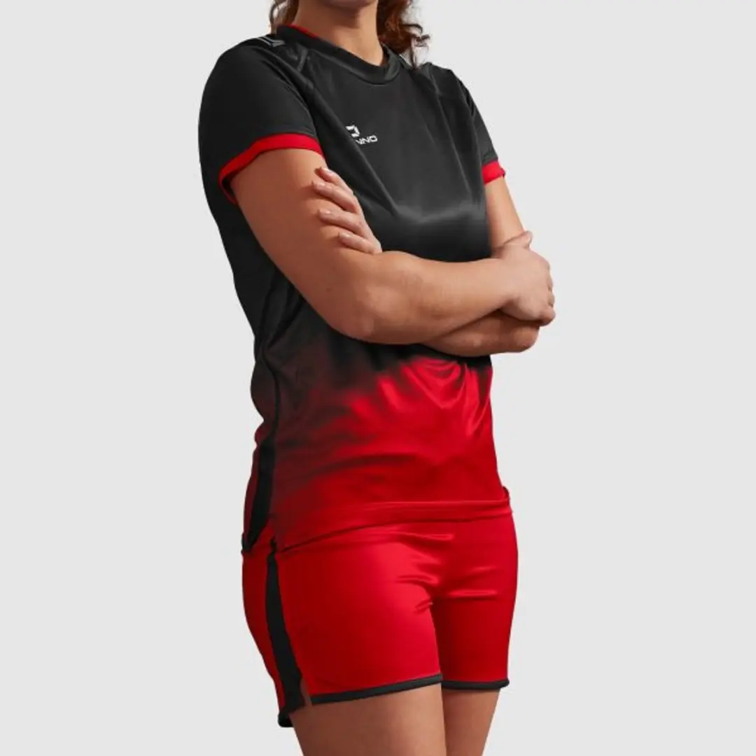 Stanno Altius Shirt Dames - Maat L - Zwart/Rood