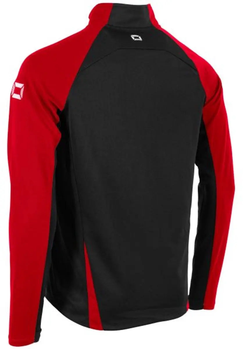 Stanno Stadio Quarter Zip Top 140 - Zwart/Rood