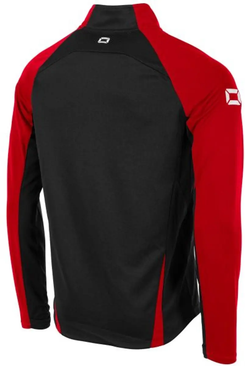 Stanno Stadio Quarter Zip Top 140 - Zwart/Rood