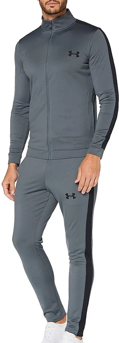 Under Armour UA Knit Track Suit Heren - Trainingspak XXL - Grijs