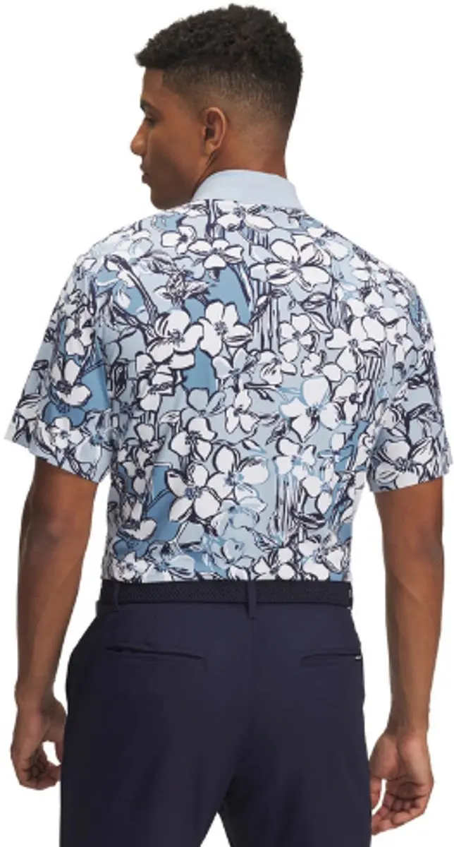 Under Armour Golf Drive Chill Polo Heren - L - Blauw