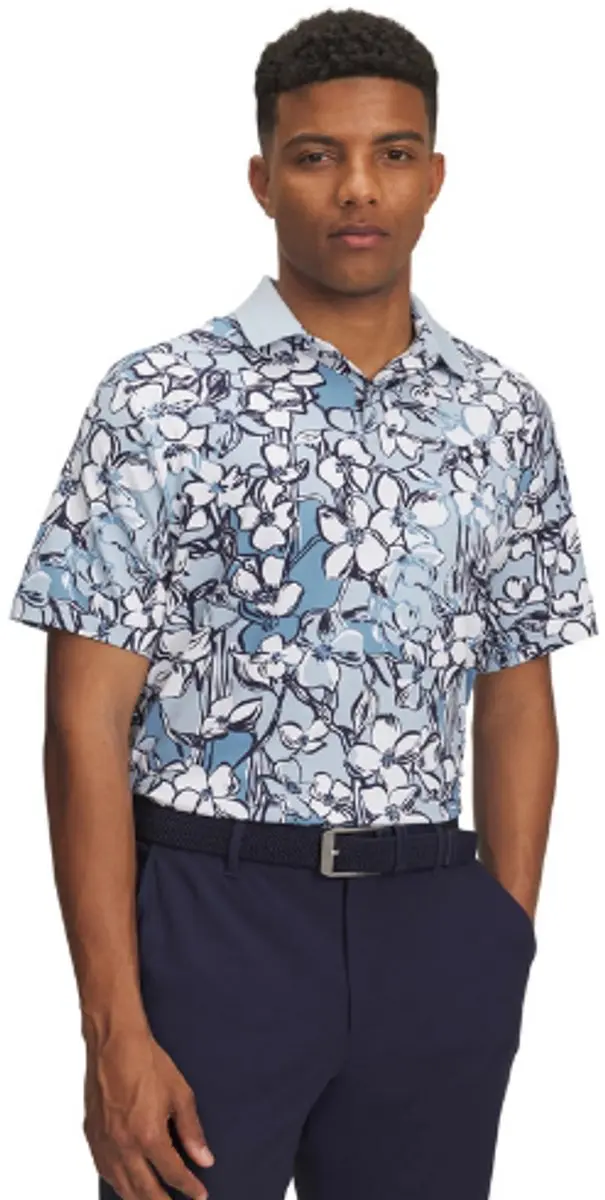 Under Armour Golf Drive Chill Polo Heren - L - Blauw