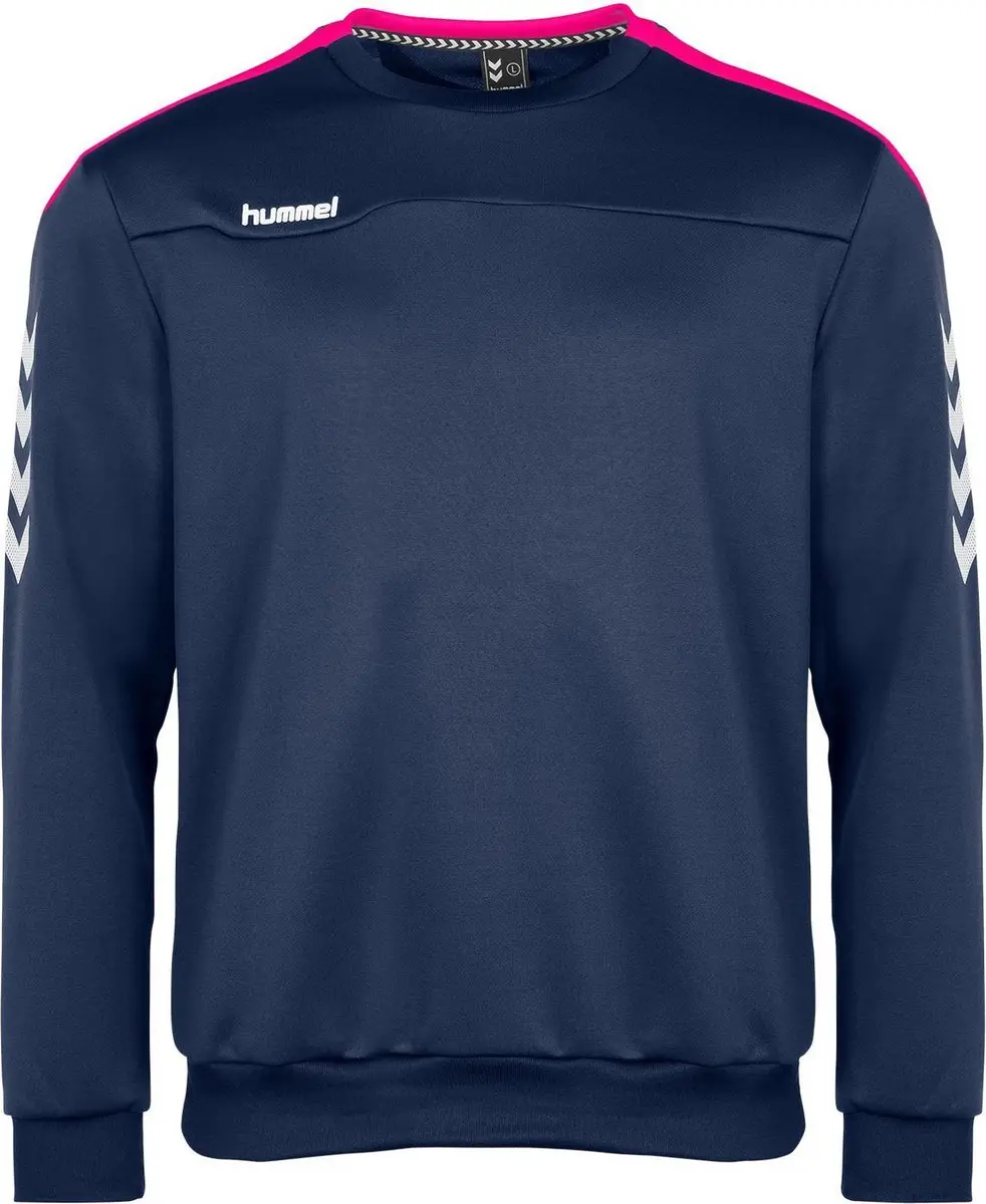 Hummel Valencia Top Round Neck Sporttrui 140 - Navy/Rozeroze
