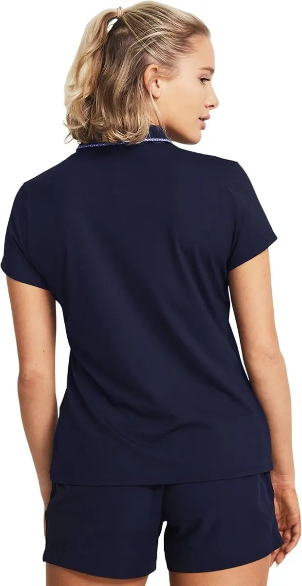 Under Armour Iso-Chill Dames Golfpolo - M - Midnight Navy