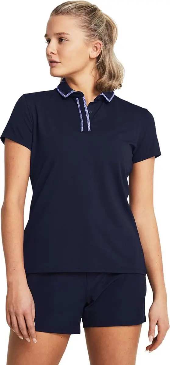 Under Armour Iso-Chill Dames Golfpolo - M - Midnight Navy