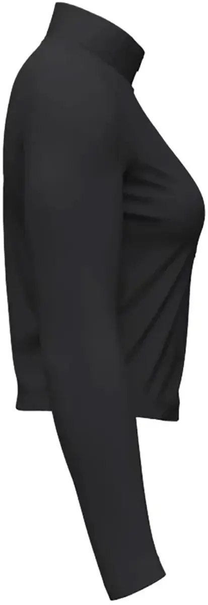 Under Armour Motion Half Rits Lange Mouw T-shirt XS - Zwart