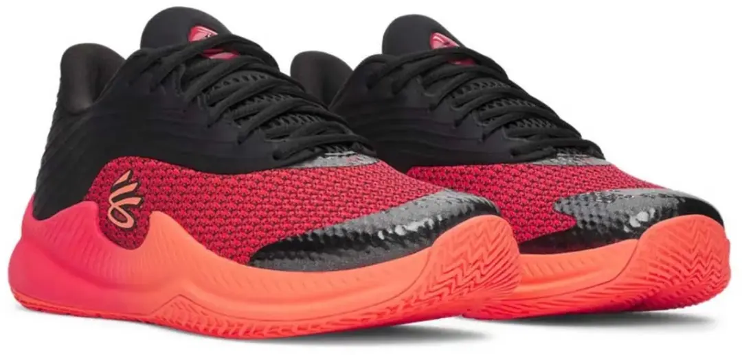 Under Armour Curry Splash 26 Basketbalschoenen - 44 - Black/Electric Tangerine/Racer Red
