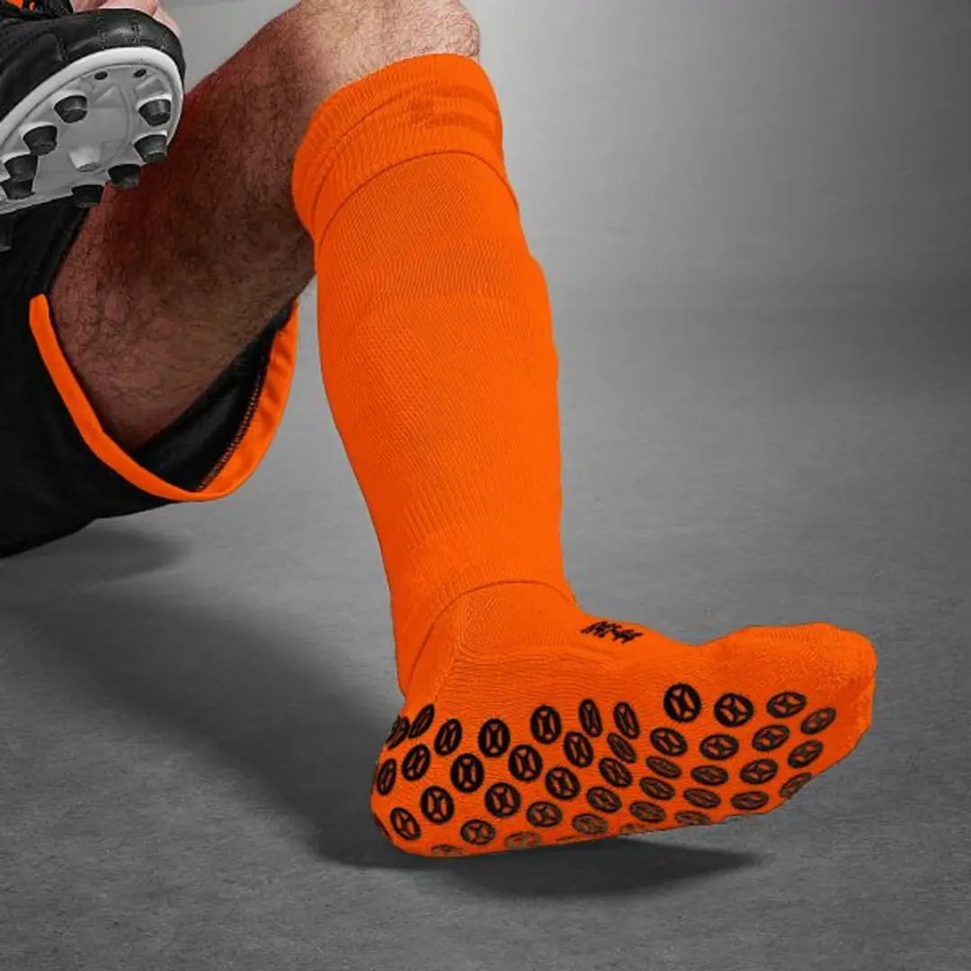 Stanno Raw Crew Sokken - Oranje/Zwart - Maat 45-48