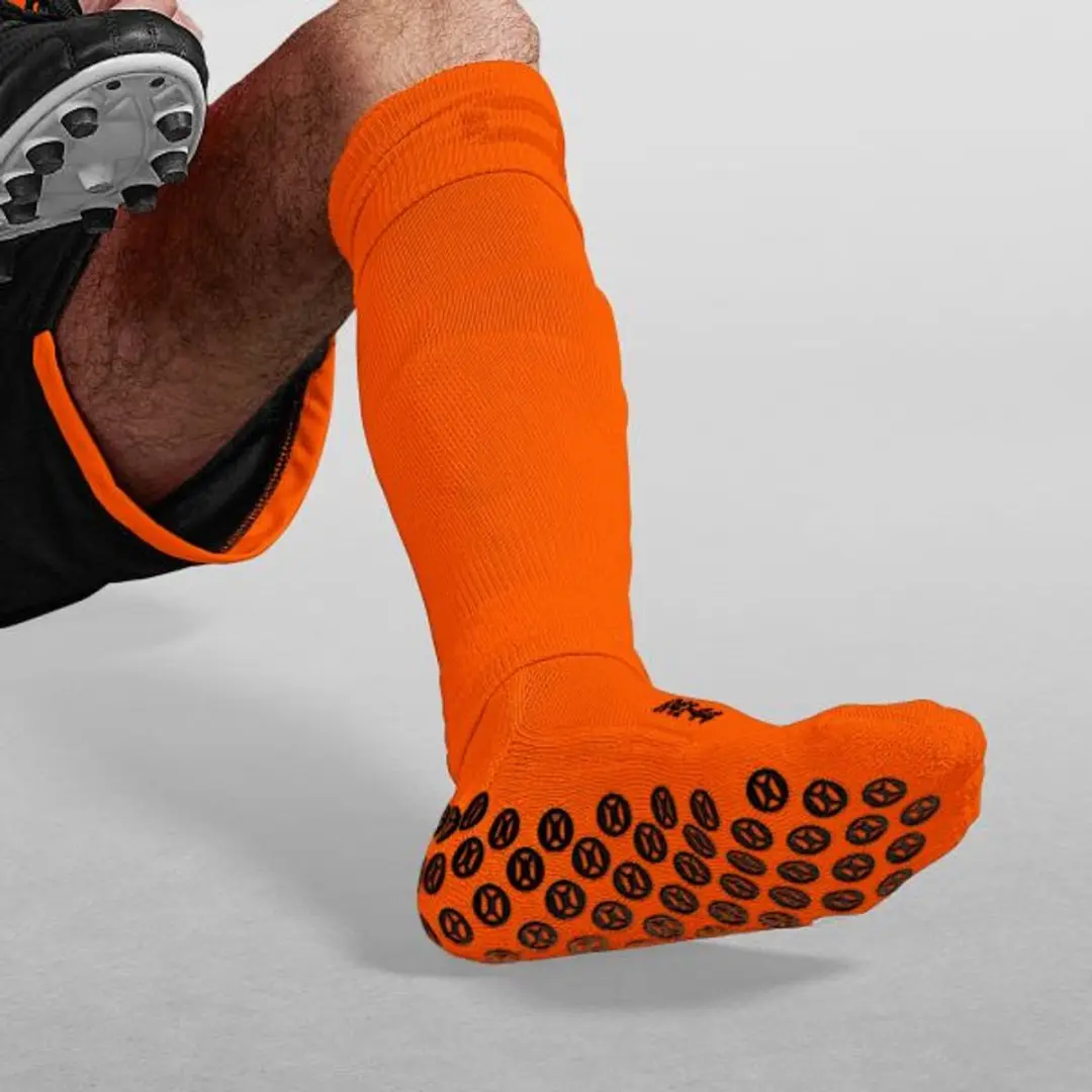 Stanno Raw Crew Sokken - Oranje/Zwart - Maat 45-48