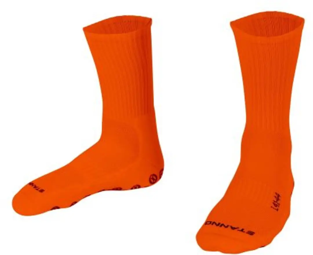 Stanno Raw Crew Sokken - Oranje/Zwart - Maat 45-48
