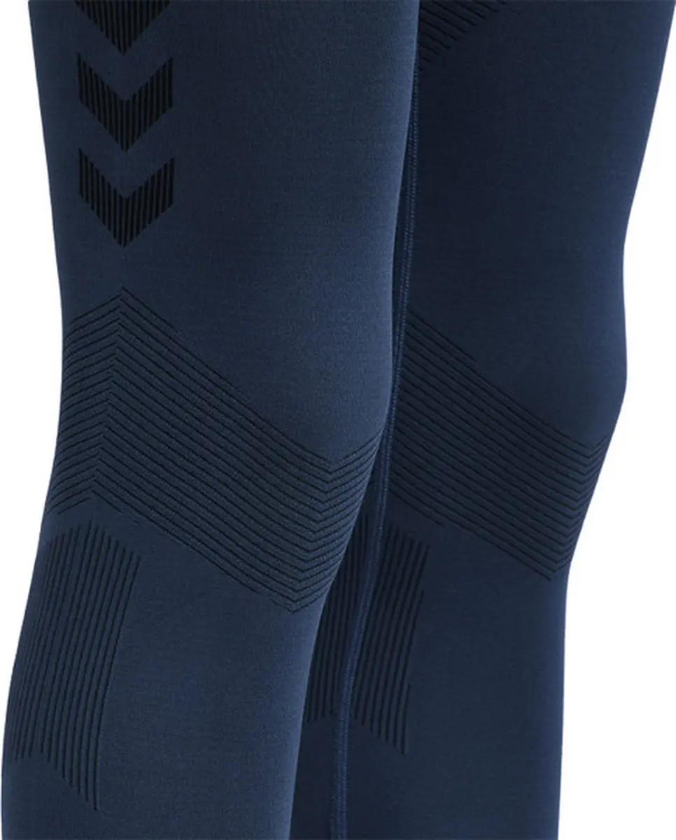 Hummel First SS Training Tight Thermobroek Dames - Blauw