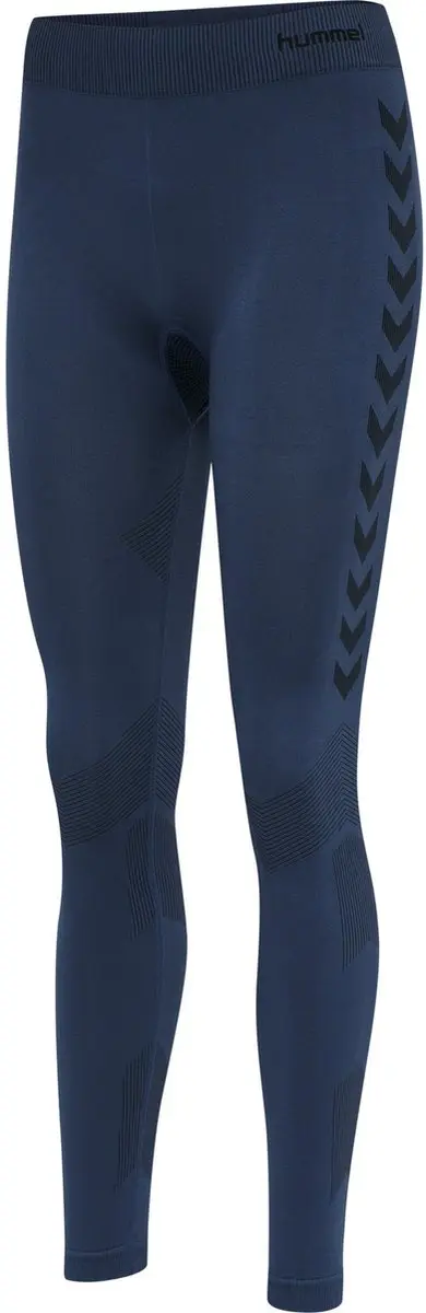 Hummel First SS Training Tight Thermobroek Dames - Blauw