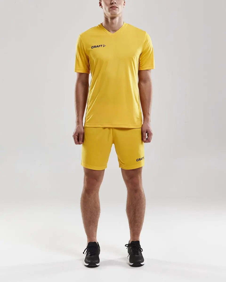 Craft Squad Solid Sportshirt Heren - XL - Geel/Zwart