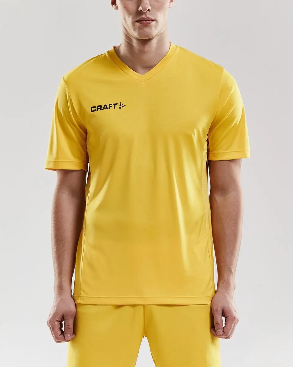 Craft Squad Solid Sportshirt Heren - XL - Geel/Zwart