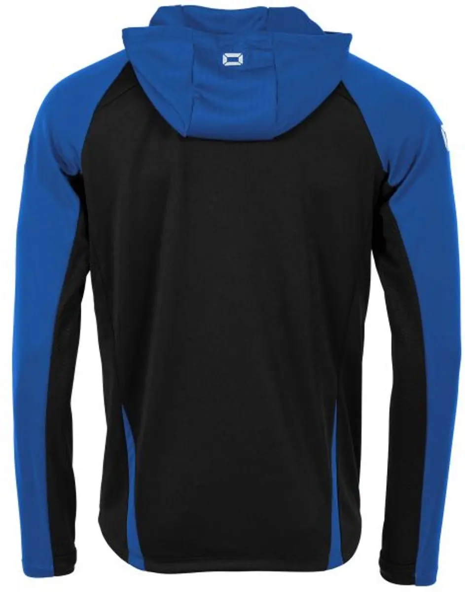 Stanno Stadio Hooded Full Zip Top - XL - Zwart/Blauw