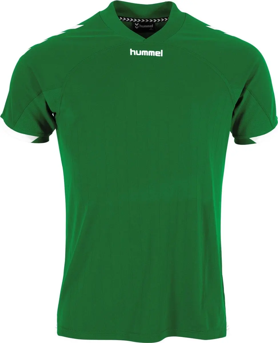 Hummel Fyn Shirt Heren - Groen/Wit M