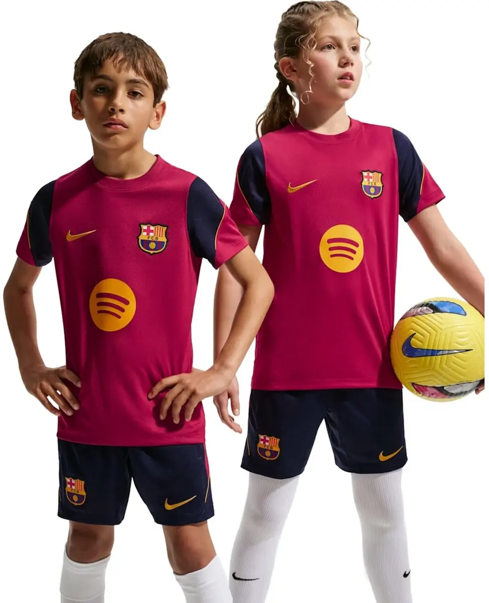Nike FC Barcelona Strike Kinder T-shirt - Rood - 146/152