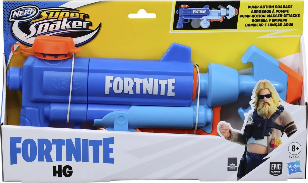 Nerf Soaker Fortnite HG F2560 Waterpistool - Multicolor