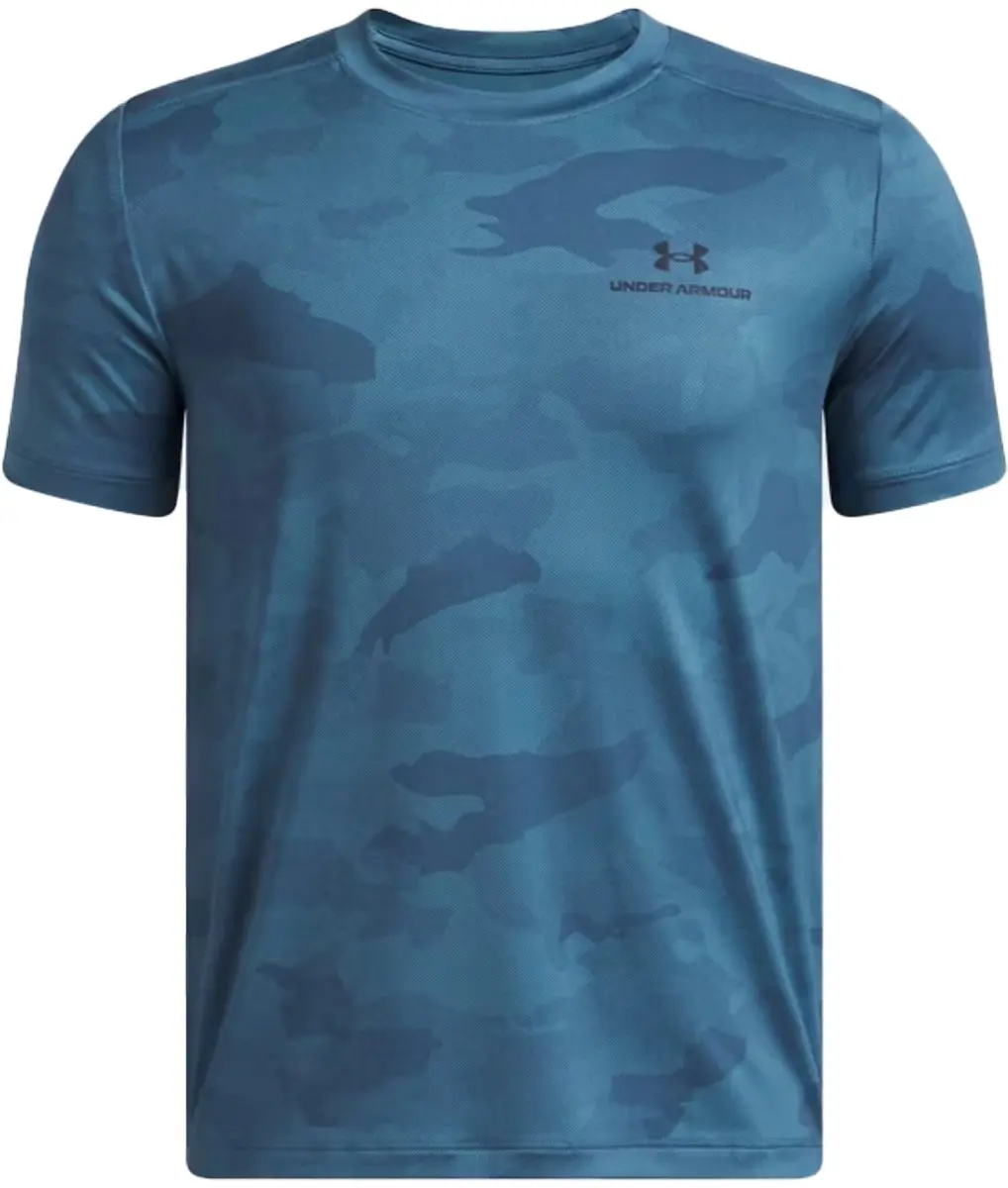 Under Armour Vanish Printed Sportshirt - 152 - Blauw dessin - afbeelding 6 van 6
