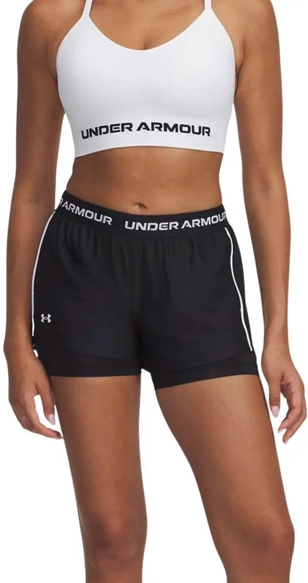Under Armour Tech Play Up 2-in-1 Short Dames XXL - Zwart/Wit