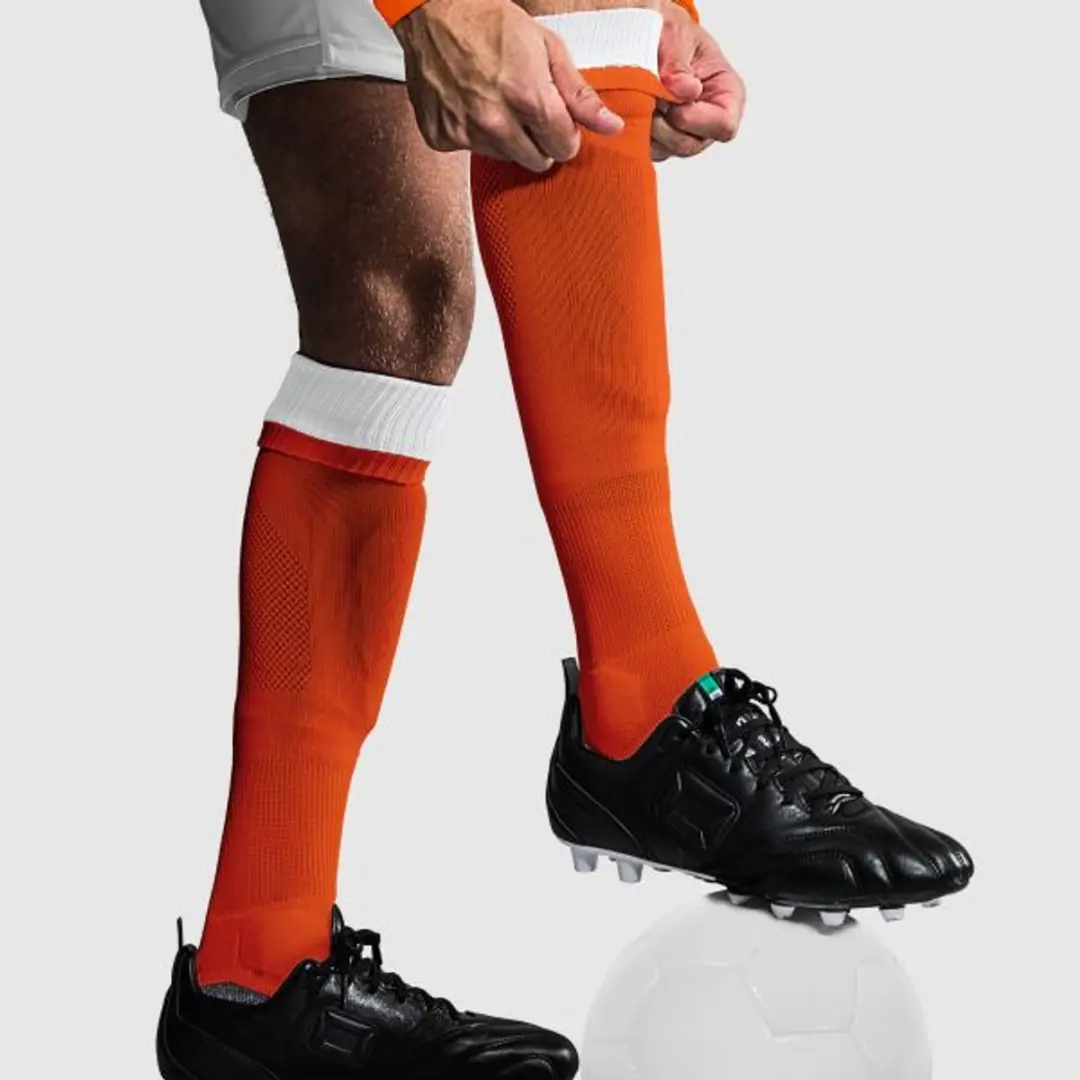 Stanno Combi Voetbalsokken 45-48 - Oranje/Wit