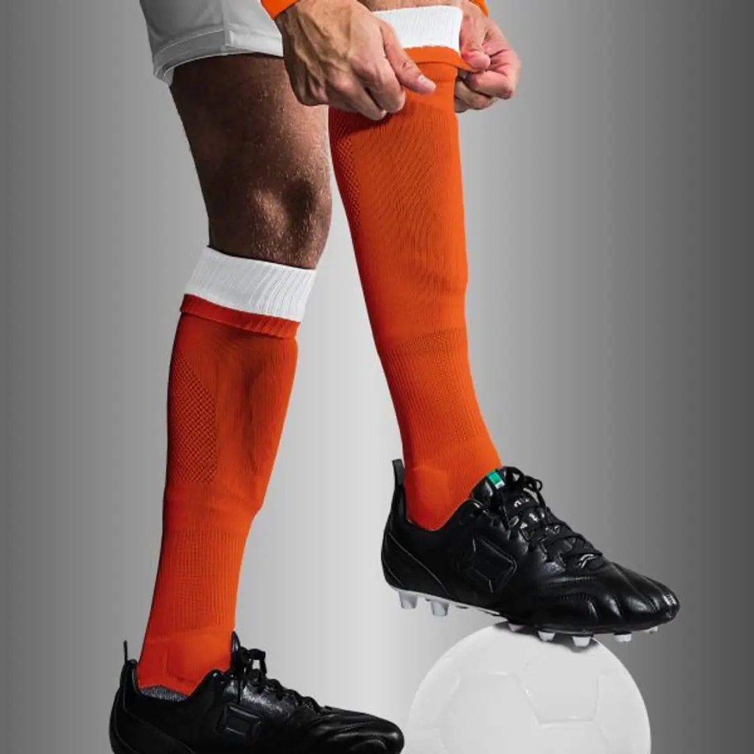 Stanno Combi Voetbalsokken 45-48 - Oranje/Wit