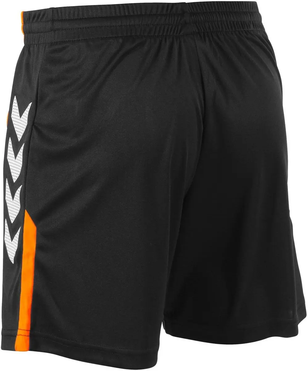 Hummel Aarhus Shorts Unisex - Maat S - Zwart/Oranje