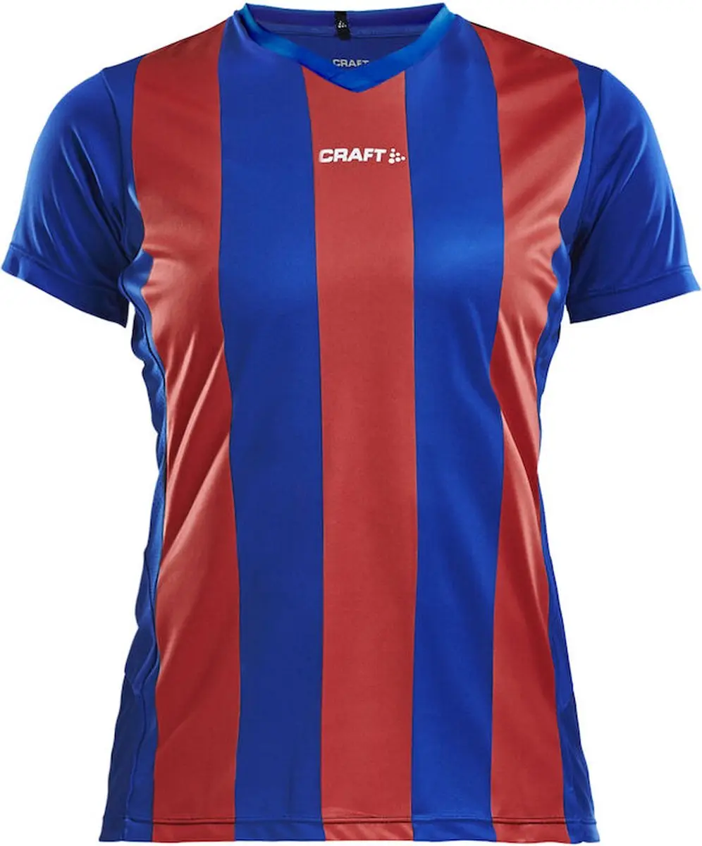 Craft Progress Stripe Shirt Dames - Royal - Maat L