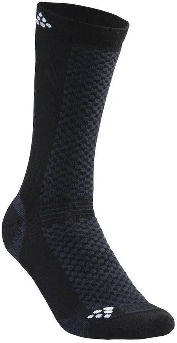 Craft Warm Mid Sock 2-pack - Zwart