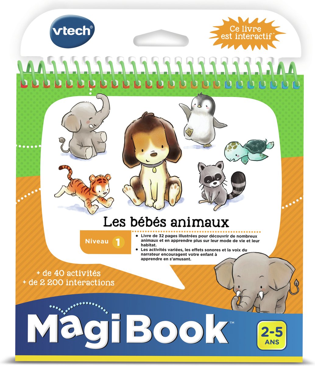 VTECH - Magibook Interactive Book - Animal Babies