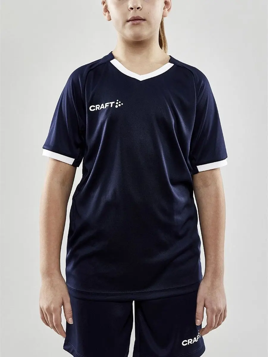 Craft Progress 2.0 Shirt Korte Mouw Kinderen - Marine 134/140