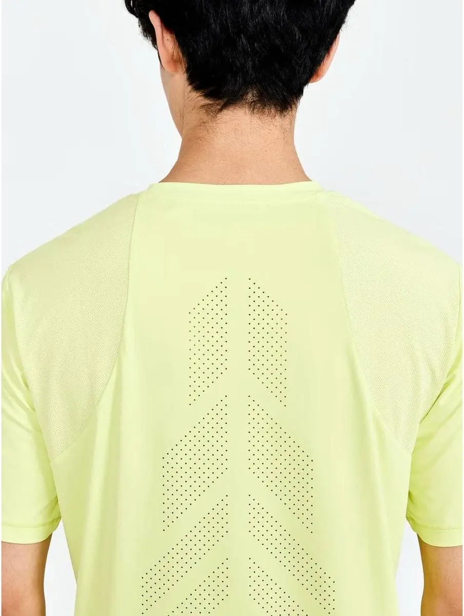 Craft Adv Charge SS Tech Tee Heren - Geel