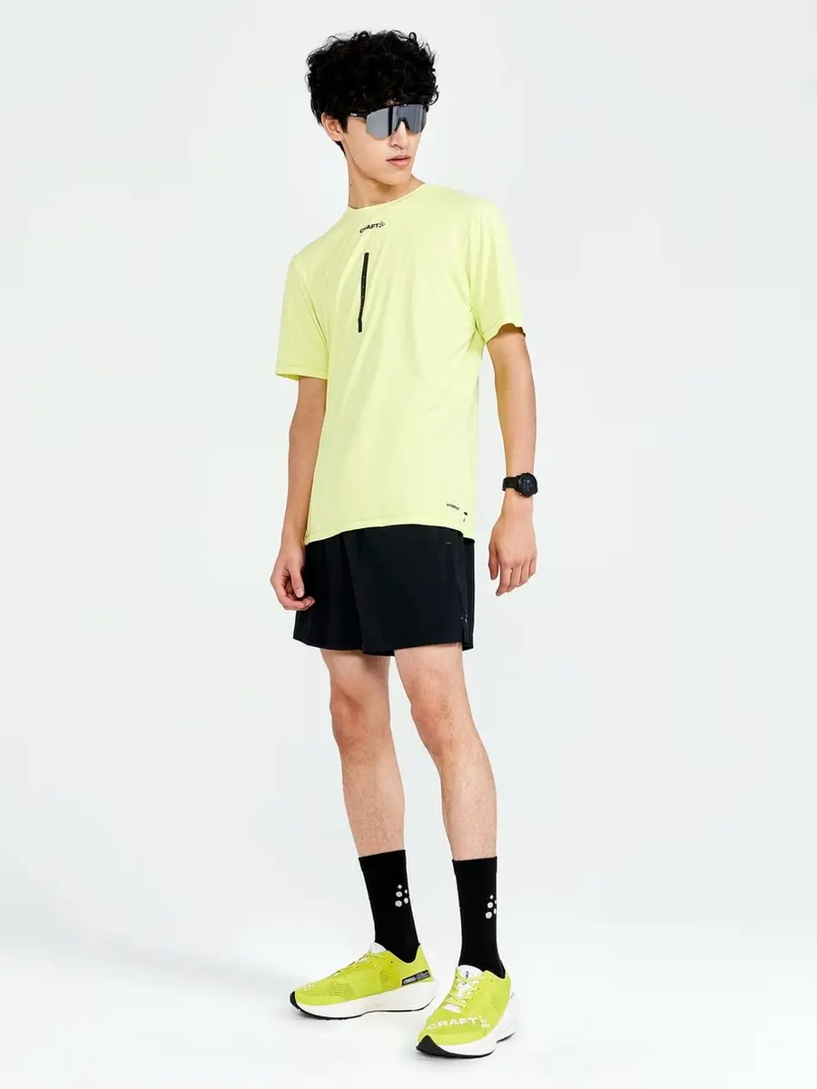 Craft Adv Charge SS Tech Tee Heren - Geel - afbeelding 6 van 6