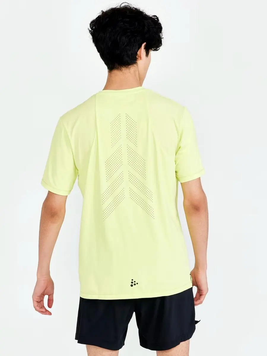 Craft Adv Charge SS Tech Tee Heren - Geel
