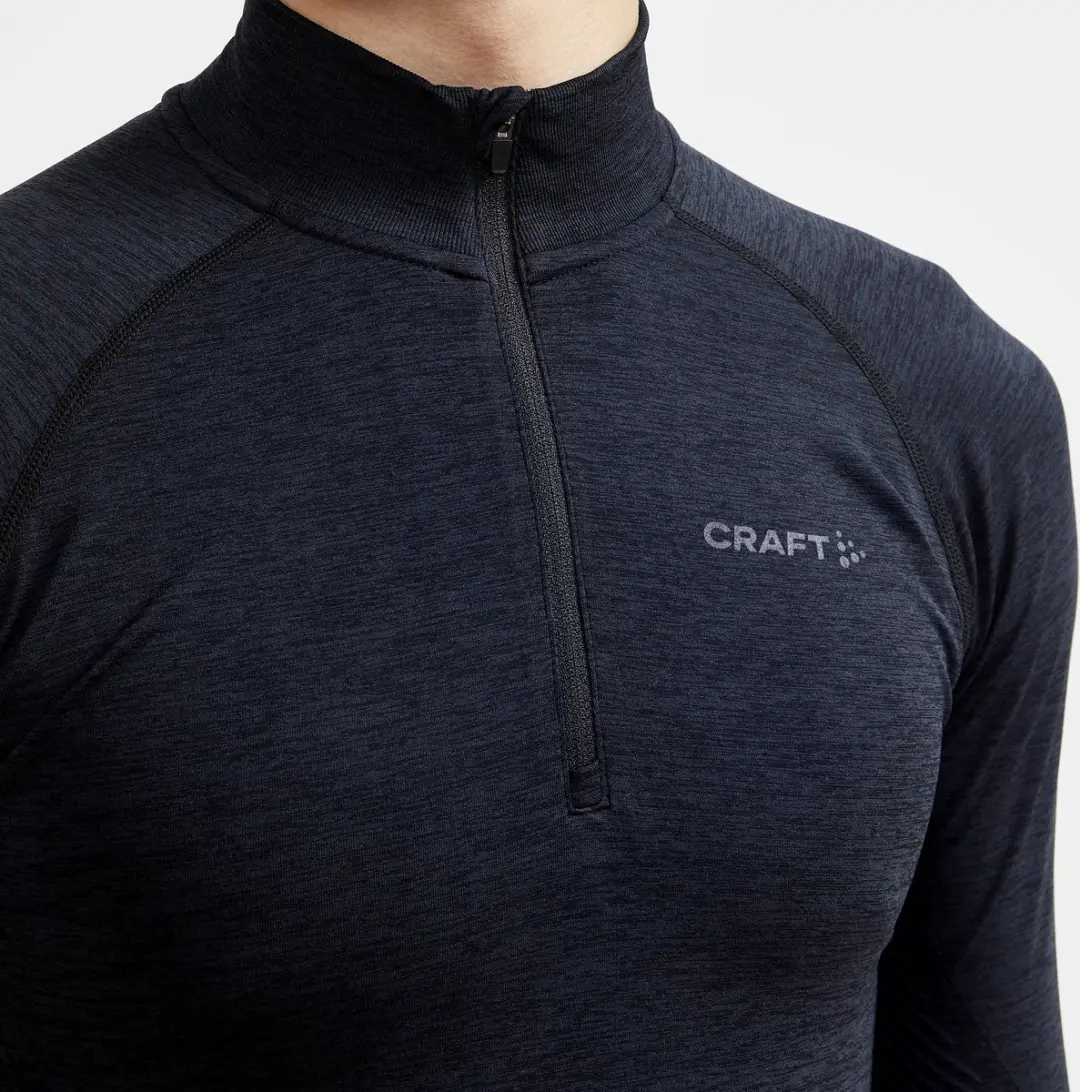 Craft Core Dry Active Comfort HZ Thermoshirt - Heren S - Donkerblauw/Zwart