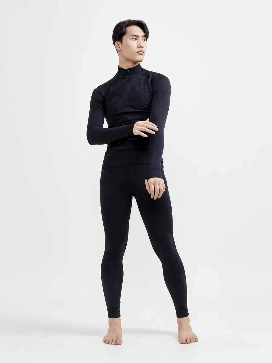 Craft Core Dry Active Comfort HZ Thermoshirt - Heren S - Donkerblauw/Zwart - afbeelding 6 van 6
