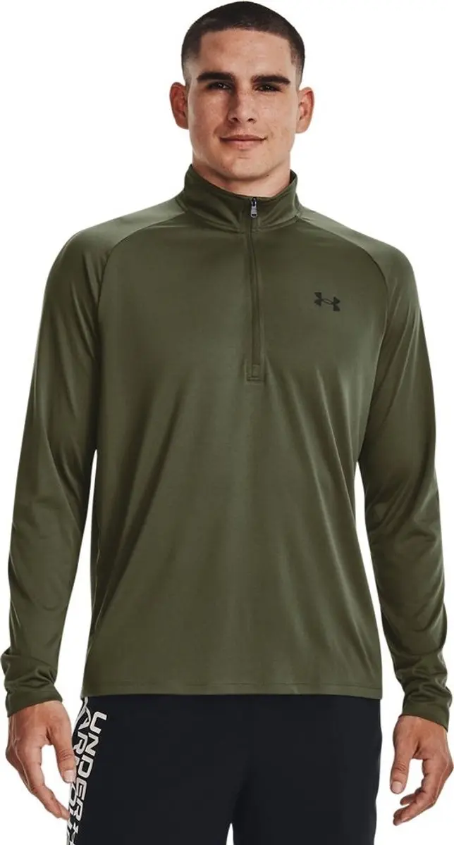 Under Armour UA Tech 2.0 1/2 Zip Heren Sportshirt - XL - Groen