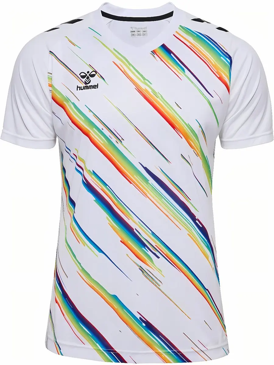 Hummel Match Triumph Heren Shirt Korte Mouw - L - Wit