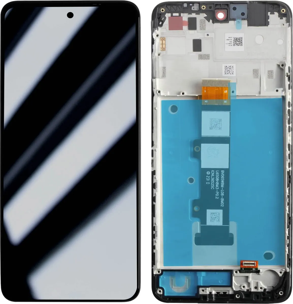 Motorola Moto G22 Scherm + Kader Lichtgrijs