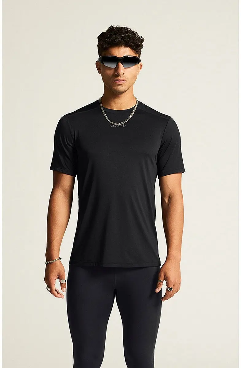 Craft ADV Essence SS Tee 2 M Heren Sportshirt - Zwart