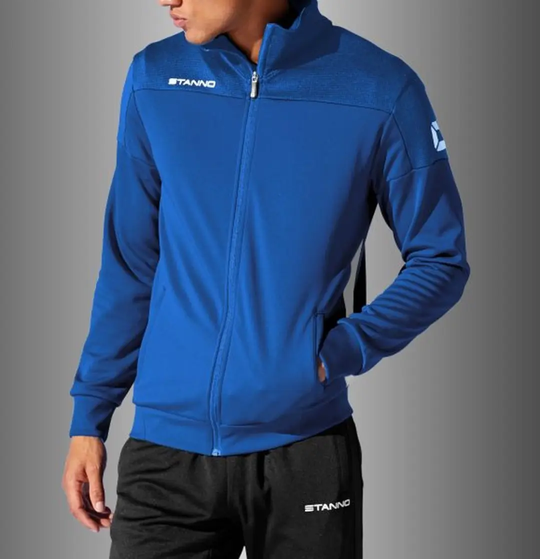 Stanno Pride Full Zip Jack 140 - Blauw/Wit - afbeelding 6 van 6