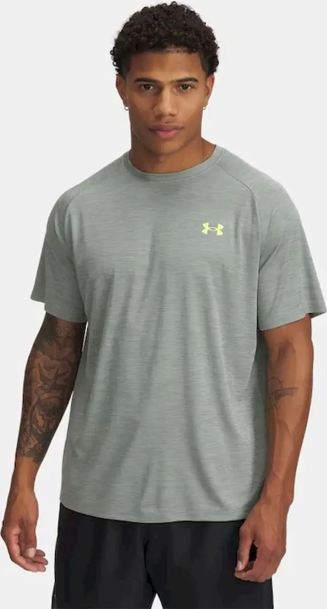 Under Armour Tech Textured SS Groen Training T-shirt Dames XL