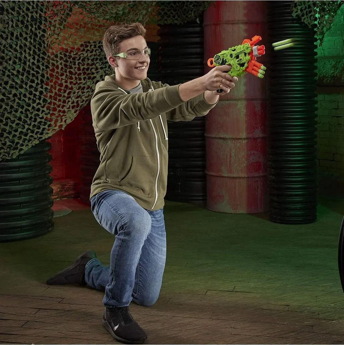 Nerf Zombie Strike Dynamo Blaster E6187 - Groen/Oranje