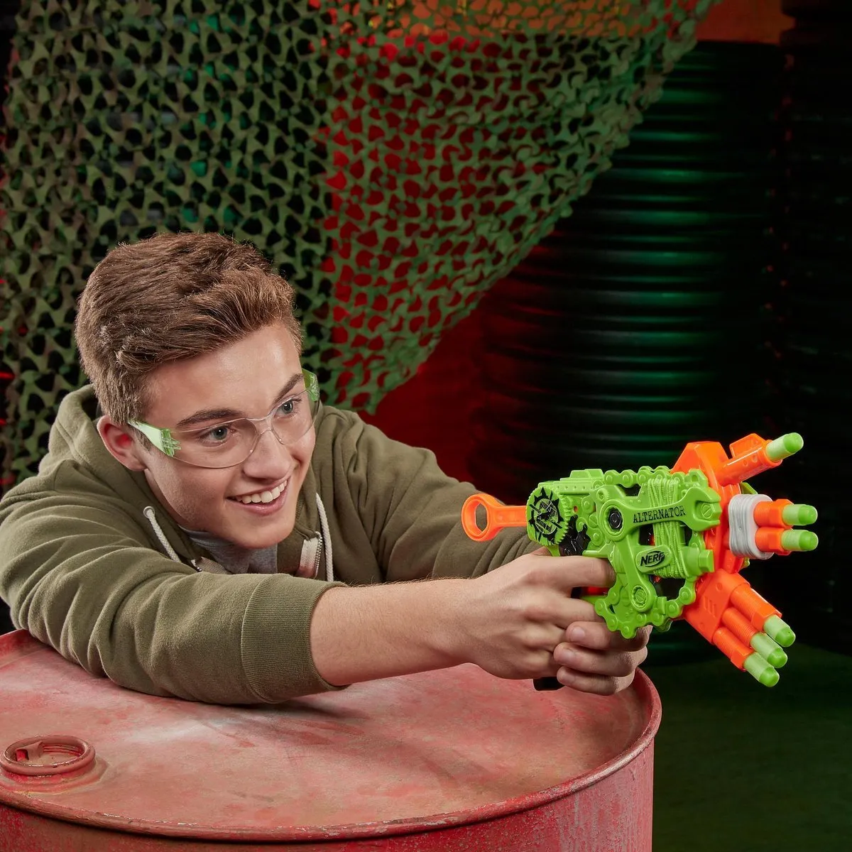 Nerf Zombie Strike Dynamo Blaster E6187 - Groen/Oranje